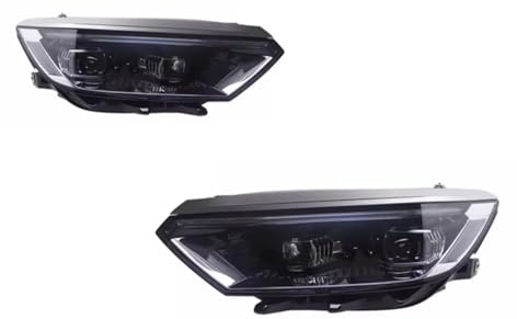 RCUIHGFB Faro Principale Compatibile con per Passat per Magotan B8 .5 2017-2020 Stile Auto Alogeno Gruppo Proiettore Lente Accessori Kit Fari