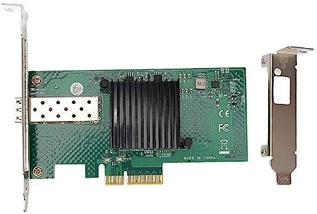 Scheda di rete PCIe Adattatore server Gigabit ad alta velocità 10000Mbps con controller 82599EN PCI Express X4 5.0GT SFP LC Fibra ottica per Server Linux VMWare ESXi