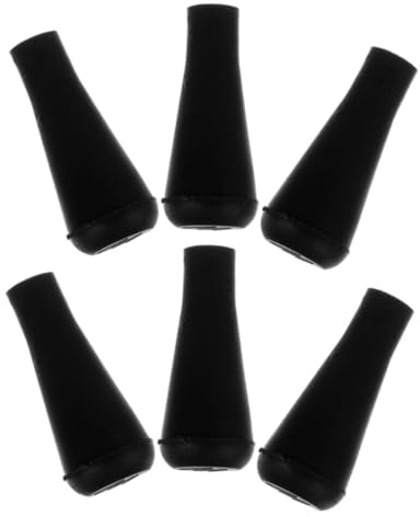 DOITOOL 6pz Punte di Freccia in Gomma Nero per Tiro Sicure e Resistenti, Sostituzioni Morbide per Pratica di Caccia e Gioco All'aperto