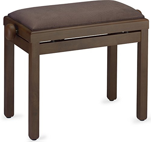 Stagg PB39 WNDM VBR Klavierbank - dunkles Walnuss / Velour braun