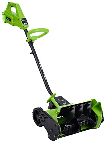 Earthwise SN74016 40-Volt Cordless Electric Snow Shovel, Brushless Motor, 16-Inch width, 300lbs/Minute (Battery and Charger Included)