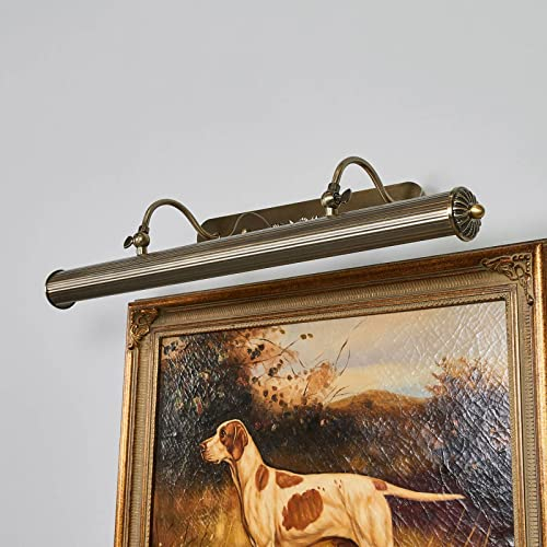 Wall Light 'Joely' dimmable (Antique, Vintage) in Bronze Made of Metal for e.g. Living Room & Dining Room (4 Light Sources, E14) from Lindby | Wall Lighting, Wall lamp