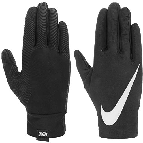 Nike Damen Women's Base Layer Laufhandschuhe, Black/Pure Platinum, L