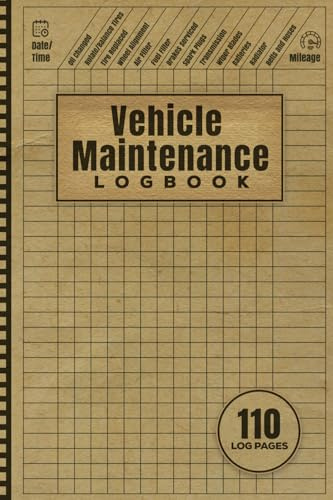 Vehicle Maintenance Log Book: Auto Maintenance Driver Log Book for Car, Truck, Motorcycle/ Bike Small 6x9 for Vehicle Owners (Volume 2)