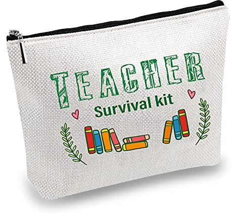 CREATCABIN Canvas sminkväskor multifunktionell pennfodral toalettartiklar resväska med dragkedja skolmaterial gåvor lärare överlevnadskit semester resa hantverk gör-det-själv