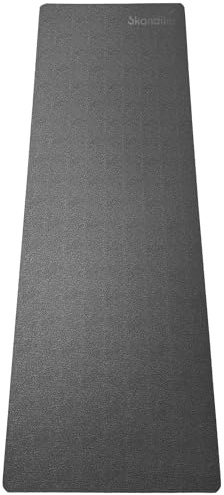 Skandika Tapis de protection pour vélos d'appartement, rameurs et plateformes vibrantes | Fabriqué en Allemagne, tapis multifonctionnel, sans odeur, antidérapant, antichoc, hydrofuge (230 x 65 cm)