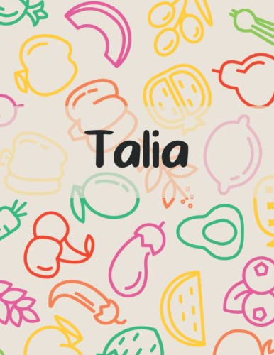 Talia: Weekly Menu Planner & Grocery ListPlanner With Budget Section And Meal Planner