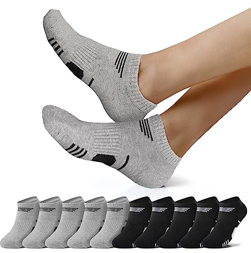 NUOZA 10 Paar Sneaker Socken Herren Damen Kurze Baumwolle Sportsocken Halbsocken Herrensocken Laufsocken Atmungsaktive Größe 35-50