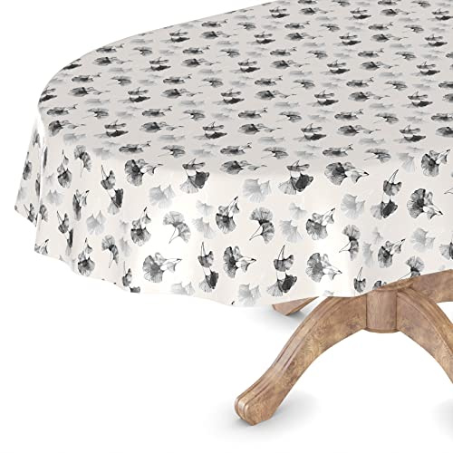 Wachstuchtischdecke Wachstischdecke Tischdecke abwaschbar Gartentischdecke Wachstuch Eckig rund oval Oval 140 x 160cm Schnittkante Mohnblumen SW