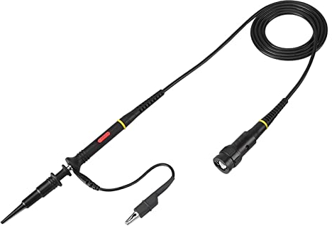 Sonde D'oscilloscope P2200, Pince De Sonde De Test De Portée D'oscilloscope X10/X1 200Mhz BNC, Kit De Cordons De Test D'oscilloscope Portable Noir Avec Accessoire