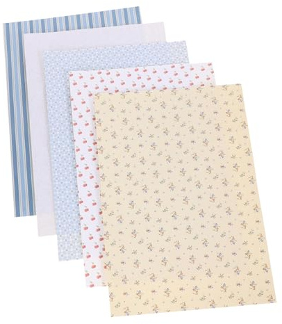 Vicasky Papel Pintado Autoadhesivo para Casa De MuñEcas 5 Hojas DecoracióN De Pared Mini Casa Pegatinas FáCil De Usar para DIY