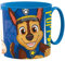 Golddunes Cartoon Kids Character Cute Mini Tiny Mug 265ML Drinking Re-Usable Plastic Cup Microwave Safe 7.5cm x 7.5cm (paw Patrol pup Blue)