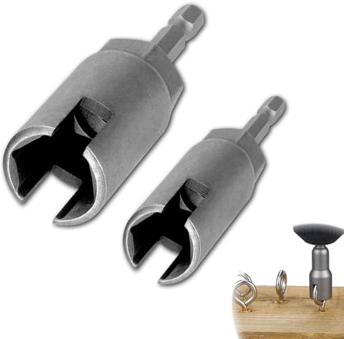 Hurricane Rollladenbohrer, Power-Flügelmutter-Schraubendreher-Set, Flügelmutter-Bohraufsatz, Flügelmutter-Schraubendreher, Flügelmutter-Bohrer, Steckschlüssel-Werkzeug-Set, 2 Stück