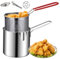 Mini Fryer Fryer, petite pot de friteuse avec panier, mini pot de frite