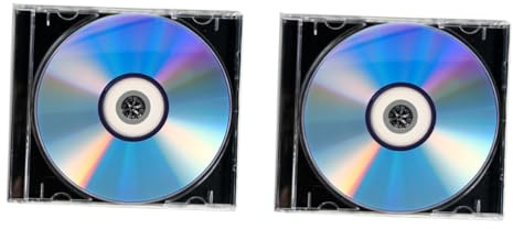 CLISPEED 2juegos Discos Blank DVD-r De Alta Capacidad Medios Grabables y Imprimibles con Estuche Compatible con Grabadoras CD DVD para Música Almacenamiento y Grabación De Vídeo