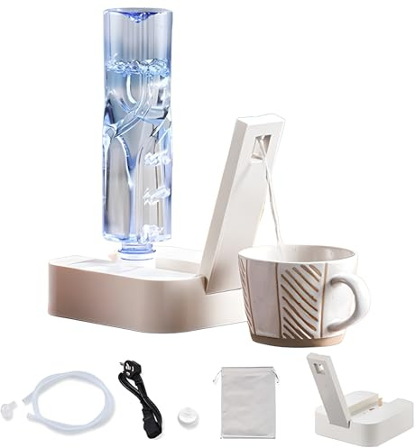 Dispensador de agua caliente instantáneo portátil, mini caldera de agua caliente eléctrica rápida 3s con 5 ajustes de temperatura y 2 volúmenes de agua, para el hogar, oficina, viajes, camping