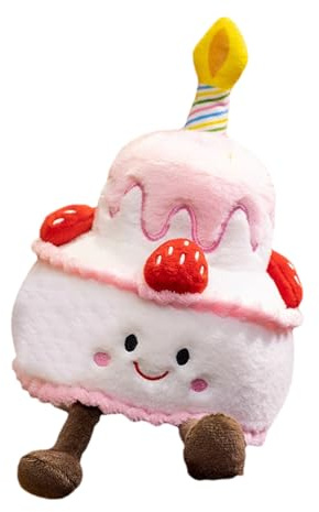 Generico Muñeca Musical Pastel - Pastel de Peluche Canterina, Juguete Musical | Canción Feliz Cumpleaños Forma Pastel Para Niños Niñas Gadgets Cumpleaños Peluche Suave Sonido