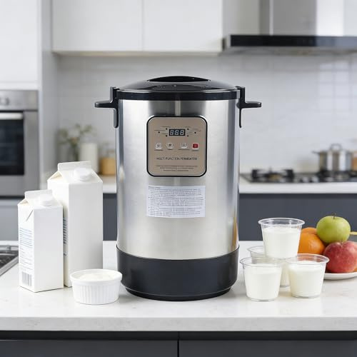ORIDLECTAL Yogurtera Automática para Uso Intensivo, Máquina de Fermentación Comercial con Control de Temperatura, Ideal para Restaurantes y Pastelerías 12L