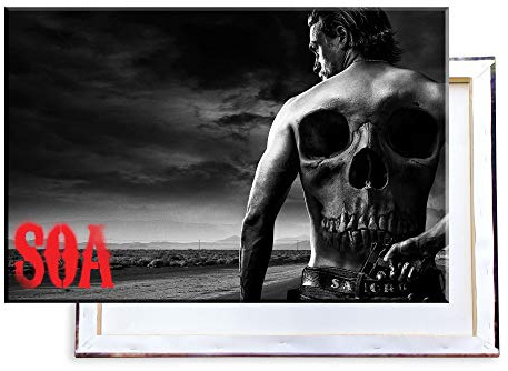 Unified Distribution Sons of Anarchy - 100x70 cm Kunstdruck auf Leinwand • erstklassige Druckqualität • Dekoration • Wandbild