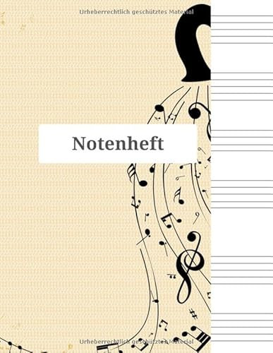 Notenheft: Notenheft,notenblatt leer,notenheft blanko,Dickes Notenbuch - 100 Seiten - hohe Qualität