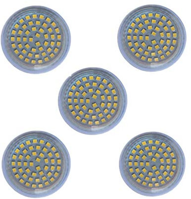 WELSUN 24 V MR16 GU5.3 Lampadine LED, 5 W (equivalente a 50 W) del proiettore della Bulbo, 24-60 Volt, GU5.3 Bi-Pin Base, di 120 Gradi 400-450 Lumen non dimmerabile Lampadine 5 Pack [Energia