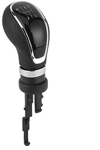 Akozon Palanca de cambio, plástico ABS + cuero, perilla de cambio de marchas manual para coche, balonmano 55565904, accesorio apto para XT para 09-14(B (6 gear shift))