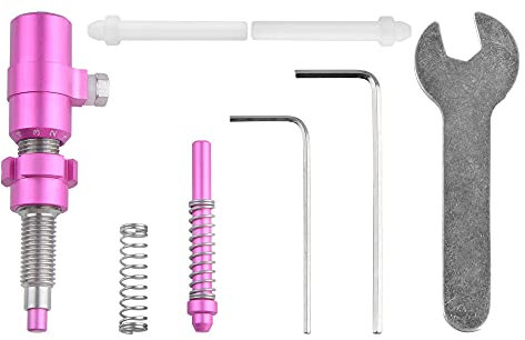 AMEYXGS Bogenschießen Cushion Plunger Screw-In Druck Button Federspannung Plunger Aluminium Pfeilauflage für Recurve Bows Zubehör (pink)