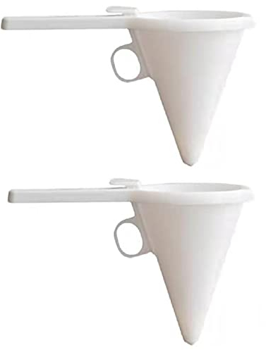 2 pezzi imbuto in plastica per pasticceria accessori, con supporto pastella dispenser per panifici, strumento per decorare torte