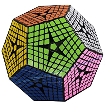 Dodekaeder Speed Cube 3D Puzzle, Megaminx Speed Cube Schwarzer Aufkleber, Lernspielzeug Für Kinder Geschenk,8 * 8 Cube