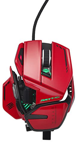 MAD CATZ Catz R.A.T. 8+ ADV - Ratón para Juegos con Cable Totalmente Ajustable, Base de Metal, 20000 dpi, 11 Botones programables, 4 perfiles de Usuario almacenados Directamente, Personaliza LED RGB,