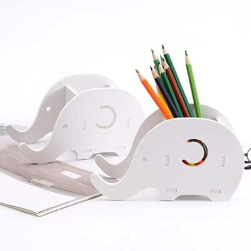 LIONLINK Stiftehalter Kinder, Schreibtisch Organizer Kinder, Schreibtischorganisator Kinder, Stifte Organizer Kinder (Elefant)