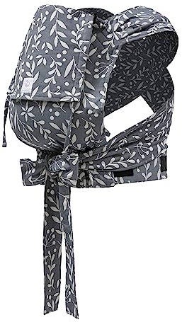 Stokke Limas Carrier, Floral Slate - 2023 Version (OCS) - Newborn Half-Buckle Baby Carrier - Three Carrying Options - Safe from Birth & Up to 15 kg (33 lbs)