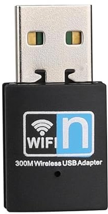 Adaptador USB WiFi de 300 Mbps, adaptador de tarjeta de red LAN inalámbrica, adaptador USB 2.0, dongle para computadora de computadora, portátil, PC con Windows 10 8 7 XP MAC OS (Plug and Play para