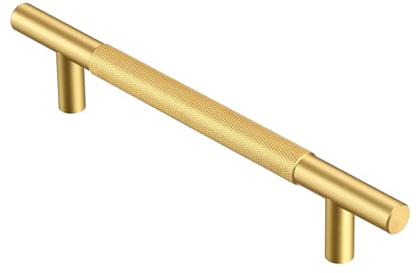 AITITAN 10 Pack Gold Cupboard Handles - 96mm Hole Spacing, 150mm Length