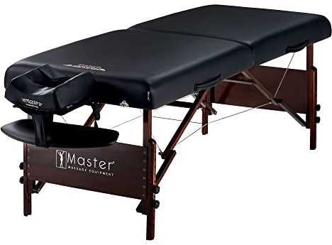 Master Massage Del Ray Pro 30 Portable Massage Table, 750lbs Capacity, Black