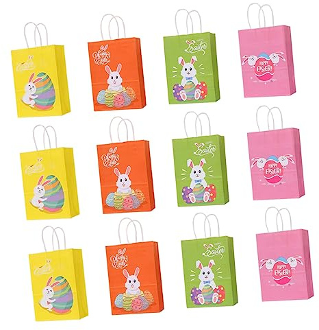 Healeved Ostern Themen Taschen Bulk Party Favor Taschen Ostern Party Beutel Zarte Geschenkpapier Taschen