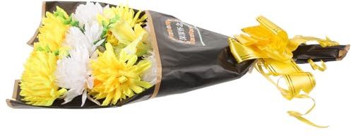 LIFKOME 2pezzi Bouquet Commemorativi Fiori Artificiali Per Cimitero Decorazioni Eleganti Per Cerimonie Funebri e Riti Di Memoria