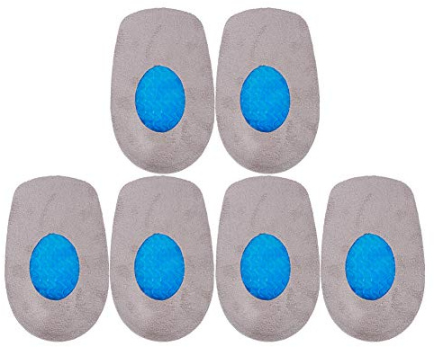 Talonnettes en Silicone, 3 Paires, Insertion de, Semelle Intérieure, Coussinet de Soins des Pieds, Amortisseur, Chaussure à en Silicone Souple (Talonnette TPE homme)