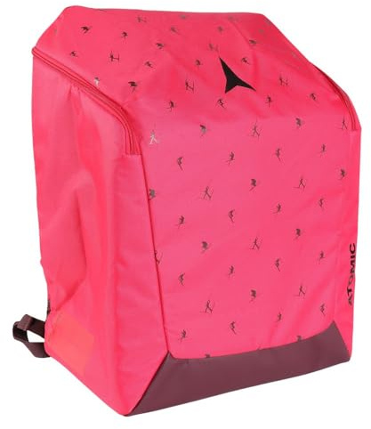 Atomic Boot & Helmet Pack I Pink I Hochwertige Skischuhtasche mit Helmfach I Wasserabweisender Skischuh-Rucksack aus 600D Polyestergewebe I Kompakte Skitasche mit gepolstertem Rückenpanel