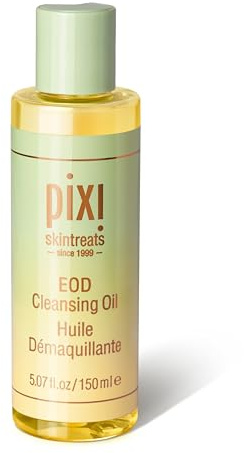 Pixi Beauty EOD Cleansing Oil | Huile Nettoyante Visage d’Origine Végétale | Élimine le Maquillage et les Résidus de SPF | Nourrissante et Hydratante | 150 ml / 5,07 fl oz