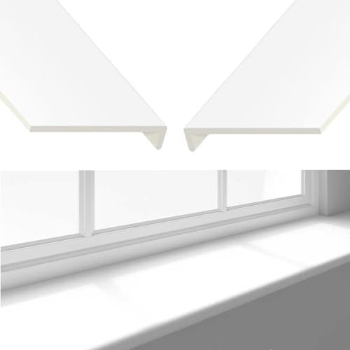 Window Sill Capping Board - Square Edge Window Board Sill Cover - Plastic Window Cill Cover - 250mm (W) x 1 Metre (L) x 9mm (T)