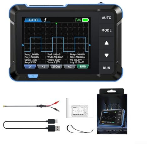DSO153 Oscilloscope portatif pour débutant Petit générateur de mesure et de fonction (A)