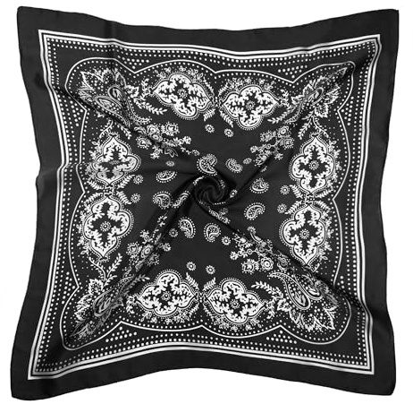 Seidentuch für Damen,70x70cm Satin Bandana Damen, Elegantes Kopftuch und Halstuch,Seide Bandana für Frauen, Haar Schal, Leichtes Seiden-Kopftuch als Geschenk,Perfekt Geschenk als Haartuch und Kopfdeko