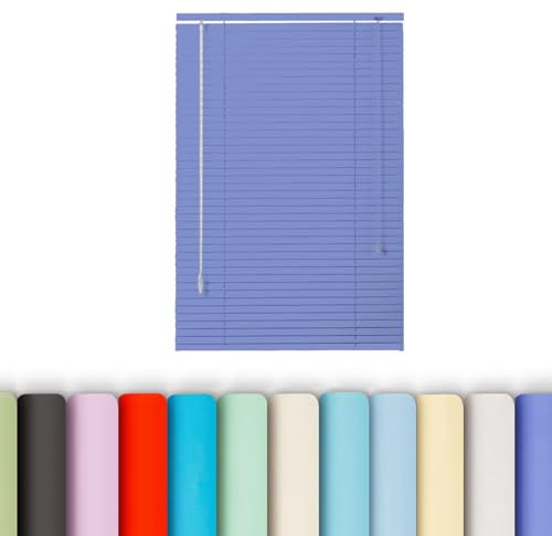 Fensterrollo Aluminium Jalousie Verdunkelungsrollo Seitenzugrollo Plissee Schalusie Fenster Jalousien Sonnenschutzrollos für Haus/küche/büro(Lila)