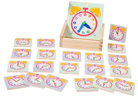 FOYTOKI Lernuhr Für Junge Mädchen Zum Analogen Zeitlernen Unterrichtsmaterial Für Kindergarten Und Grundschule Mathematikspielzeug Für Frühe Entwicklung Zu Hause