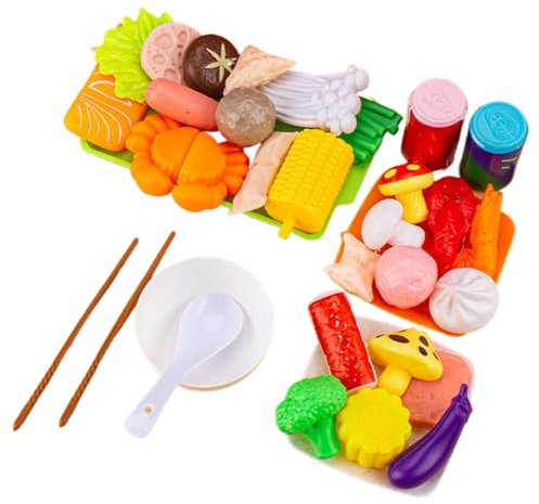 Faites Semblant De BBQ Grill - Jouet Cuisine Coloré, Jeu Réaliste | Kit Interactif avec Play Food for Mindegarten Event, Yard Picnics, Indoor Fun, Party pour, Group Entertainment