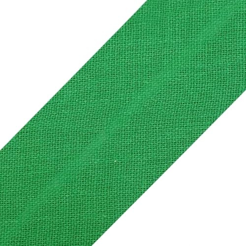 cyclingcolors 1x Schrägband aus 100% Baumwolle Breite 30 mm Länge 25 m Hochwertiges Einfassband Baumwollband Schrägband Ideal zum DIY, Pastellgrün