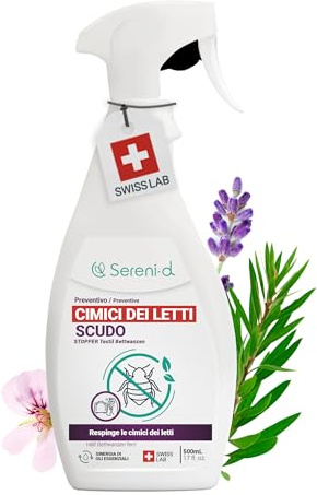 Sereni-d Spray anti-punaises de lit 500 ml - Spray anti-punaises de lit répulsif contre les punaises de lit - très efficace et testé en laboratoire - Swiss Lab