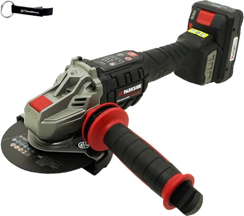 HEADNMORE® Bundle - PARKSIDE PERFORMANCE® 20V Akku Winkelschleifer AP 20-Li F6 inkl. 4Ah Smart Akku +Schlüsselanhänger