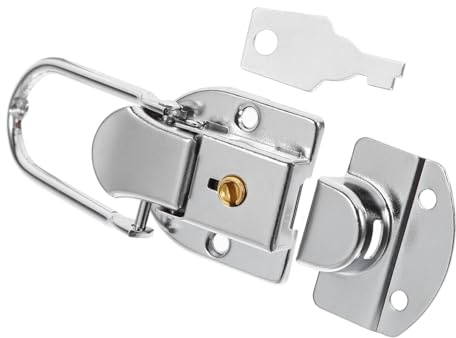 AUTSUPPL Serratura a Leva Design Elegante Meccanismo a Scatto in Ferro Argento Chiusura Sicura per Valigia per Scatole e Custodie Robuste